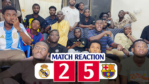 Real Madrid 2 - 5 Barcelona (Fans Reaction) Spanish Super Cup (El Classico) Highlights 2024-2025