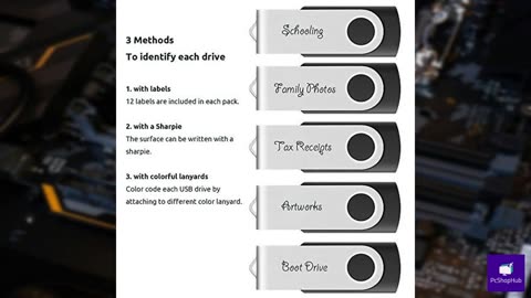 10-Pack Enfain 16GB USB 2.0 Swivel Flash Drives