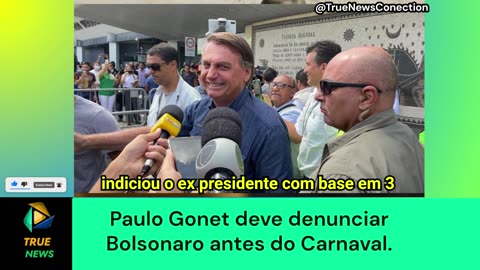 Paulo Gonet deve denunciar Bolsonaro antes do Carnaval.