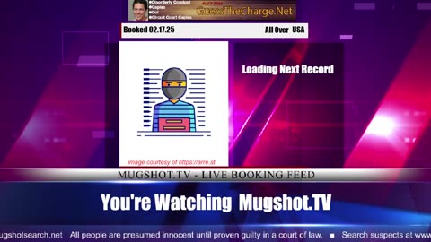 Mugshot TV - Live Arrest Booking Video Stream