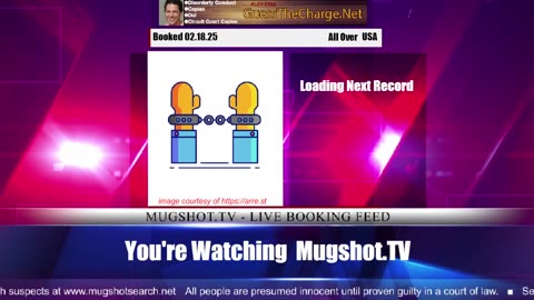 Mugshot TV - Live Arrest Booking Video Stream