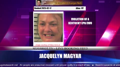 Mugshot TV - Live Arrest Booking Video Stream