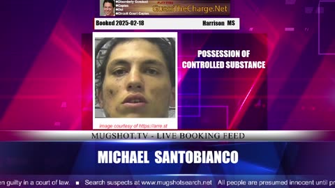 Mugshot TV - Live Arrest Booking Video Stream