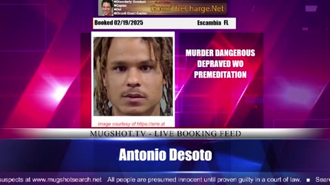 Mugshot TV - Live Arrest Booking Video Stream