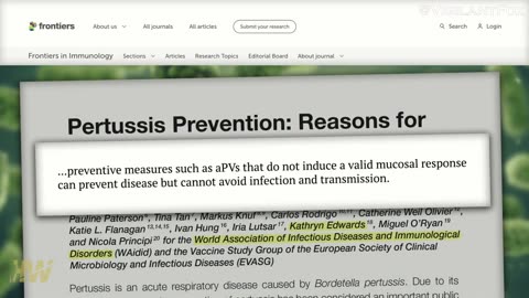 Dispels Pertussis Vaccine Myths: It INCREASES Likelihood of Infection & Community Spread