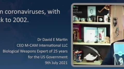 Dr David Martin shows the SARS virus was made in America in 2002