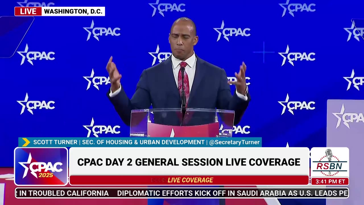 FULL SPEECH: Scott Turner Speaks at CPAC 2025 Day Two - 2/21/25