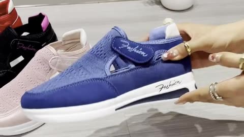 Women's Breathable Knit Wedge Sneakers