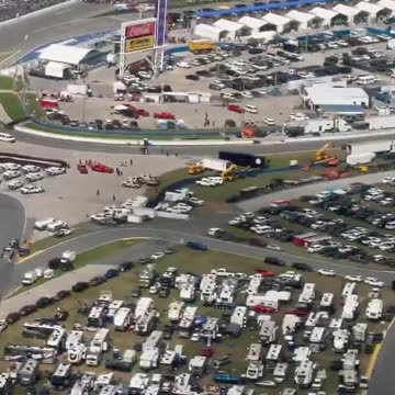 View from Air Force One during President Trump’s flyover at the Daytona 500