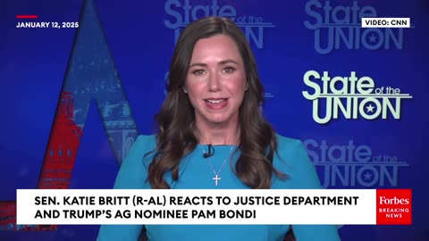 Katie Britt Bemoans Justice System 'Weaponization', Lauds Trump's Attorney General Nom, Pam Bondi