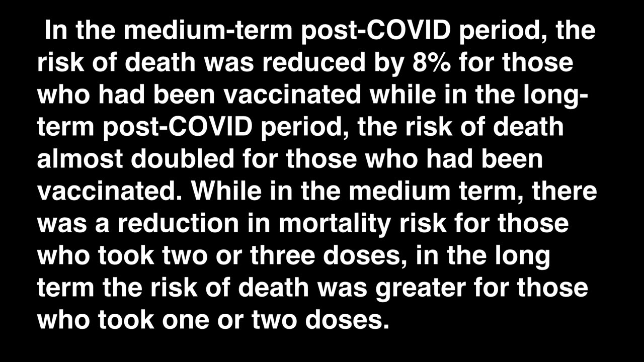 Mortality is larger in the vaccinated in the long term, national vaccination-status-resolved data