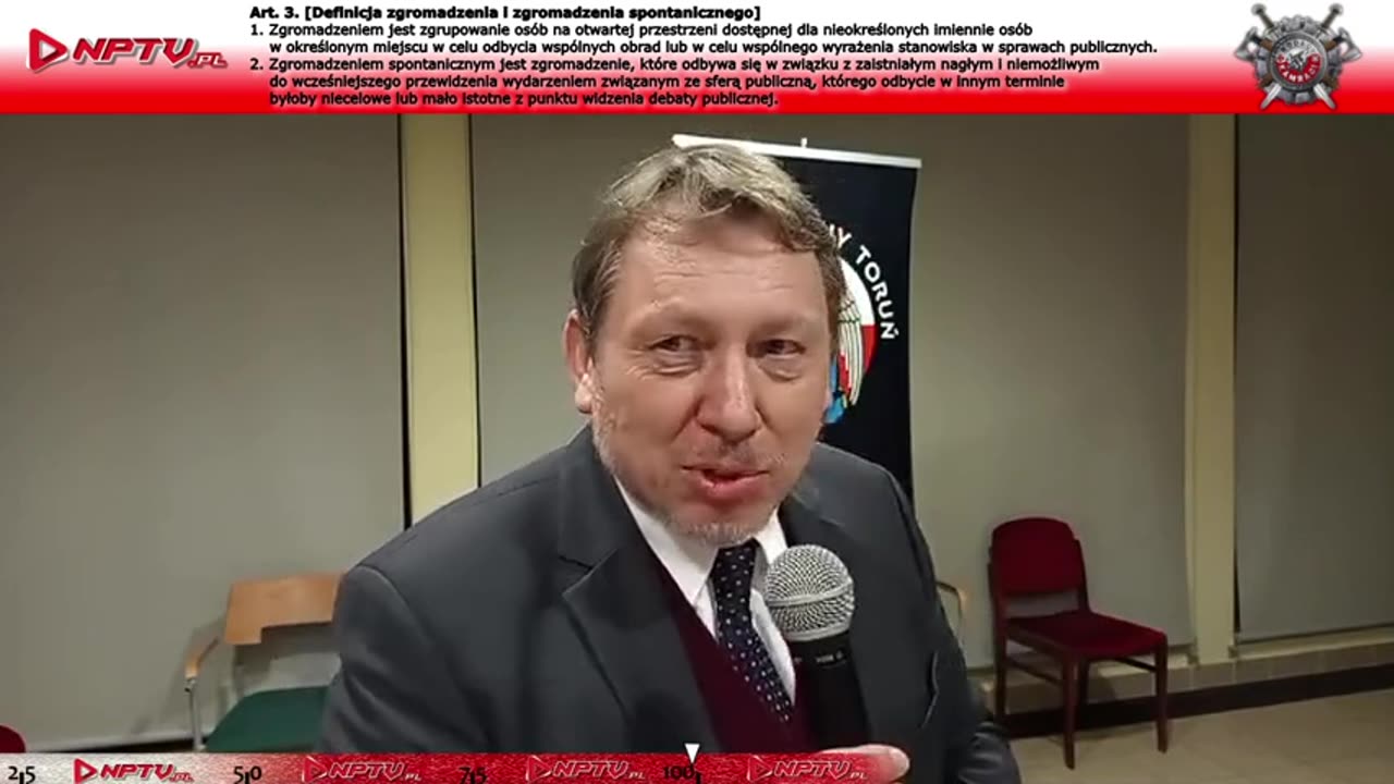 Manifestacja to kontrowersje! Sędzia Sądu Najwyższego, Prof. Jan Majchrowski.