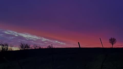 Amazing sunset in the Midwest