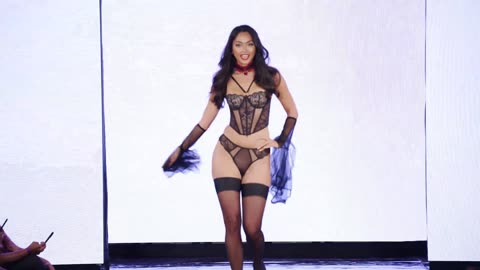 Lingerie Model Ambrabgutierrez Walks New York Fashion Week for Art Hearts Fashion