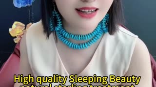 250304-2 High quality Sleeping Beauty natural sterling treatment turquoise