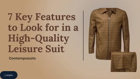 7 Key Features to Look for in a High-Quality Leisure Suit