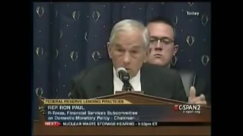 Ron Paul grilling the Federal Reserve general council on the state of gold at Fort Knox.