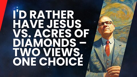 I'd Rather Have Jesus vs. Acres of Diamonds – Two Views, One Choice