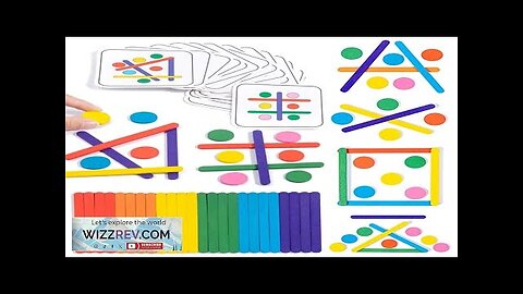 Kids Rainbow Stick Puzzle Montessori Toys Color Sensory Logical Thinking Matching Games Review