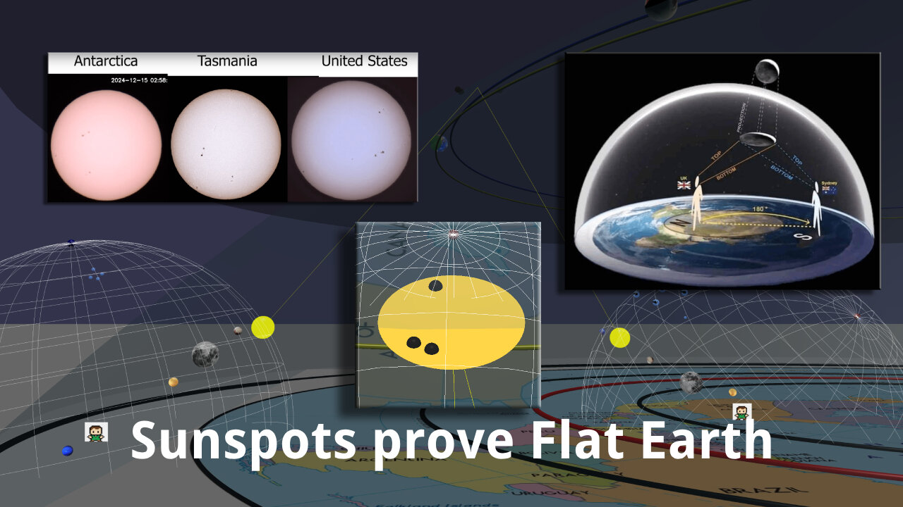 Sunspots prove Flat Earth Dome Refraction