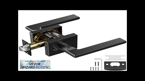 VEVOR Privacy Door Handle 1 Pack Matte Black Door Lever Left or Review