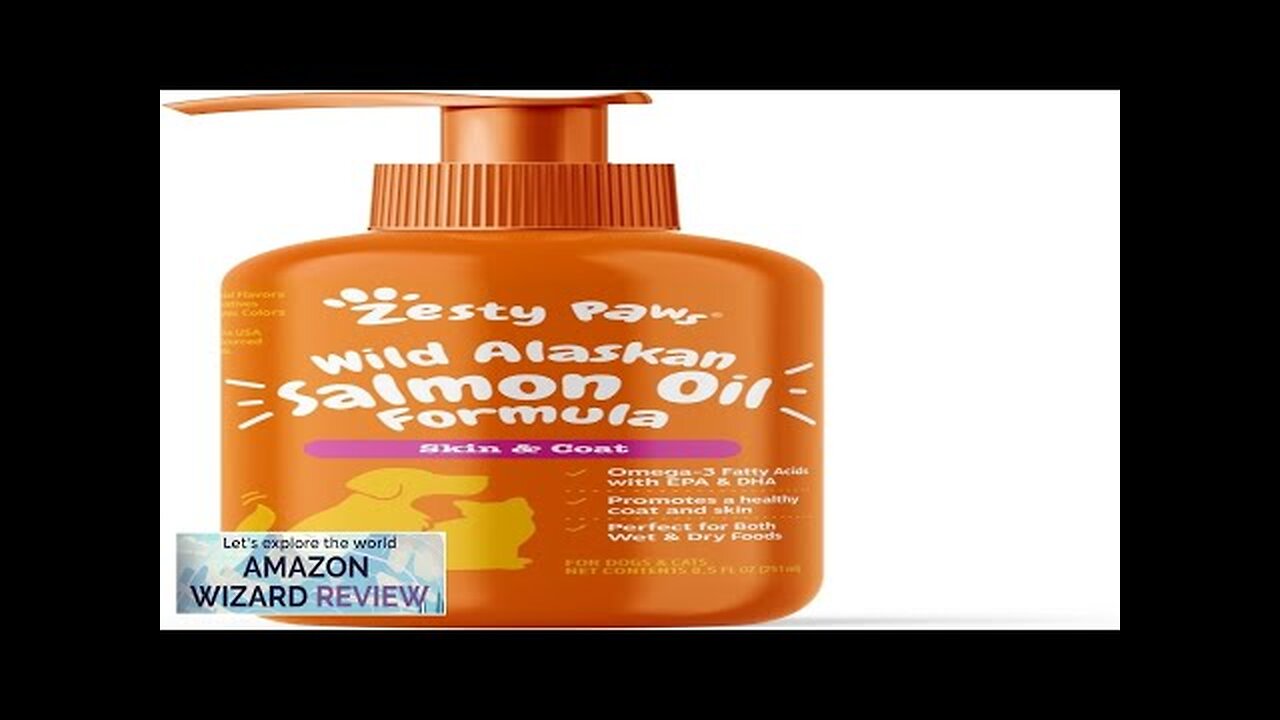 Wild Alaskan Salmon Oil for Dogs & Cats Omega 3 Skin Review