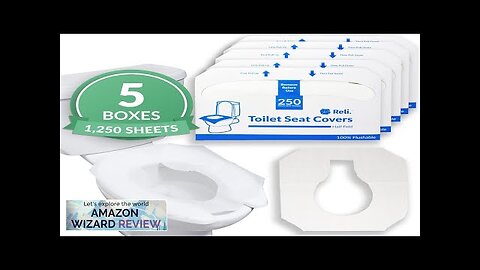 Reli. Toilet Seat Covers (1250 Pcs 5 Packs of 250) | Disposable Review