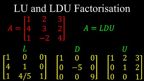 LU Decomposition, LDU Factorisation, Triangular Matrices - Linear Algebra