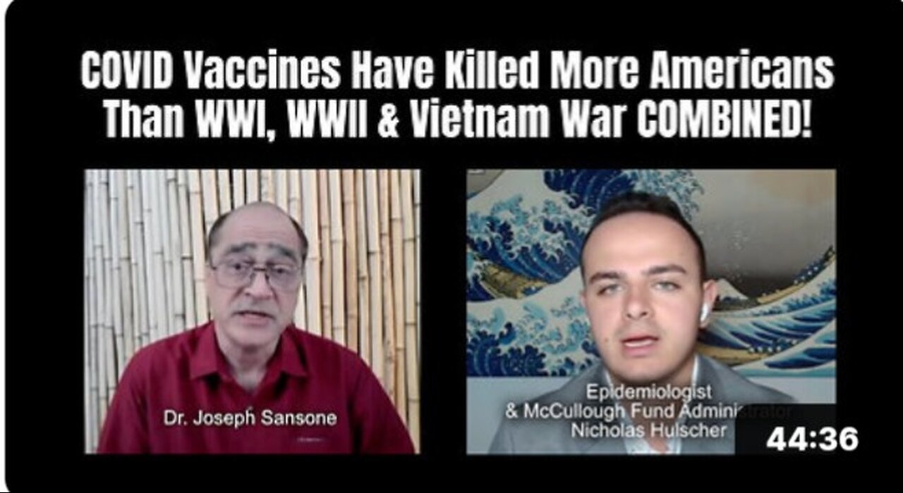 Nicholas Hulscher: COVID Vaccines Have Killed More Americans Than WWI, WWII & Vietnam War COMBINED!