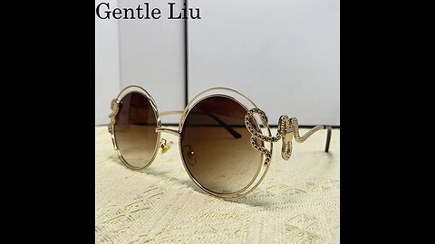 Vintage Round Sunglasses Women Oversized 2025 Luxury Brand Shades