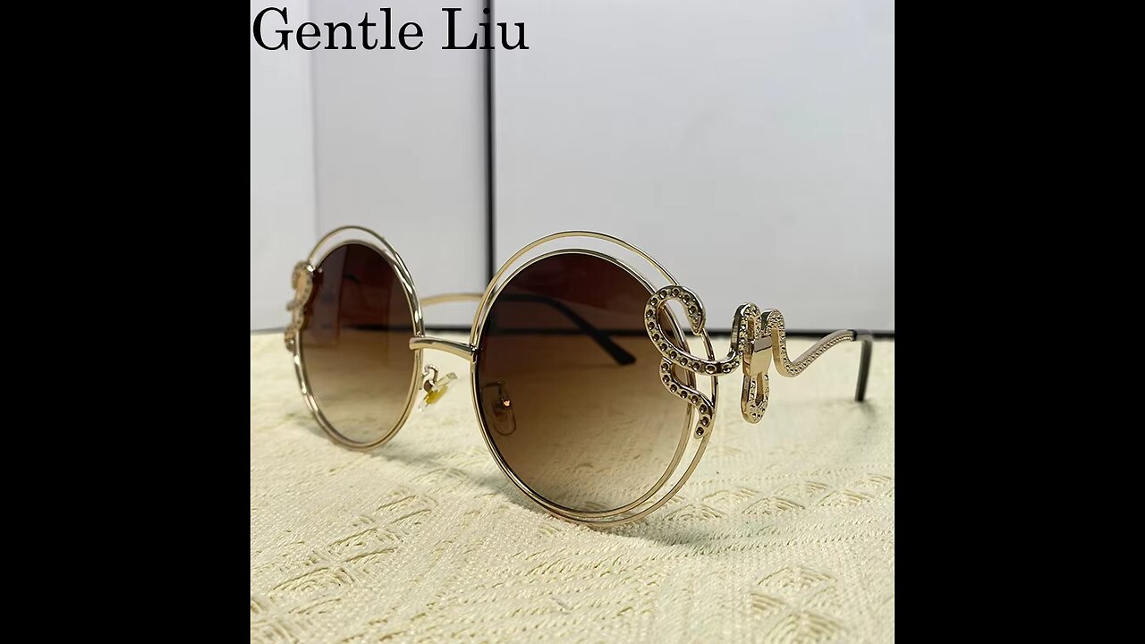 Vintage Round Sunglasses Women Oversized 2025 Luxury Brand Shades