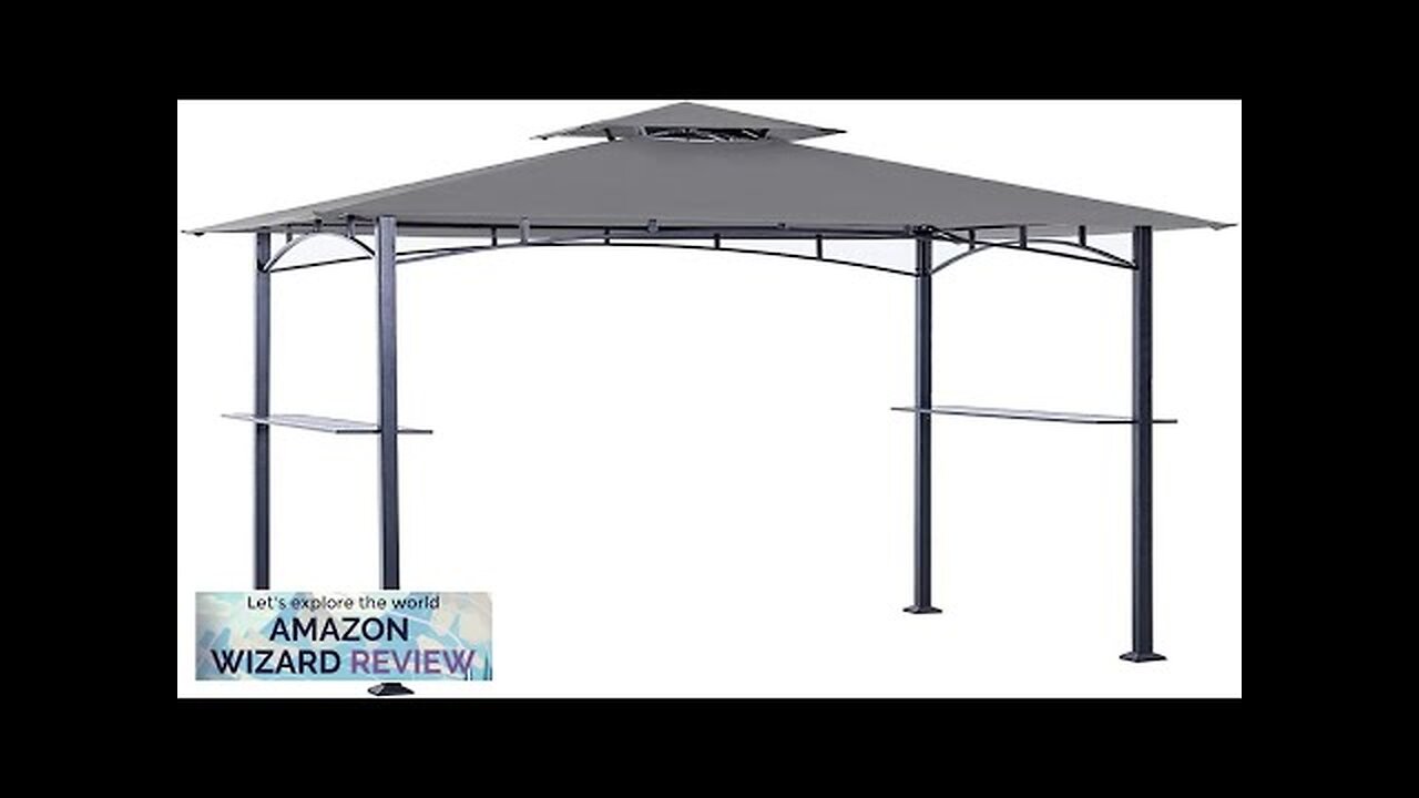 MASTERCANOPY Grill Gazebo Replacement Canopy Top for Model L-GG001PST-F (Gray) Review