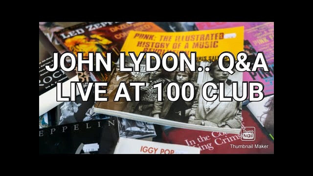 John Lydon QA Live at The 100 Club full interview CREDIT TO QA LIVE