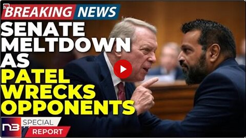 🚨BREAKING: Watch Democrat Senator Melt Down Over Patel's Memes During Historic FBI Hearing