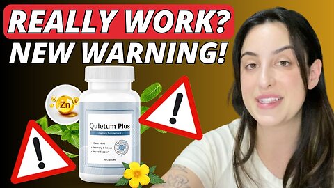 QUIETUM PLUS ((⛔BEWARE!⛔)) QUIETUM PLUS REVIEW - Quietum Plus Complete Tinnitus Relief Supplement