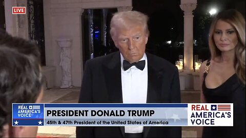 TRUMP❤️🇺🇸🪽🥇WALK ON MAR-A-LAGO RED CARPET🤍🇺🇸🏅🪽🕺🎊AT NEW YEARS EVE PARTY💙🇺🇸🏅🪽🏰🎉⭐️