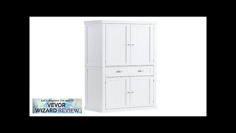 VEVOR 72" Kitchen Pantry Storage Cabinet Freestanding Utility Cabinets with Doors Drawer Review