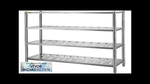 VEVOR Storage Shelf 4-Tier Storage Shelving Unit Stainless Steel Garage Shelf 59.1 Review