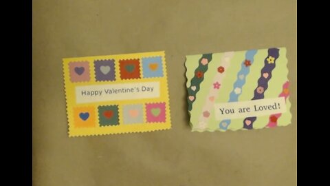 Making Cards for Valentine's Day Again, February 12, 2025