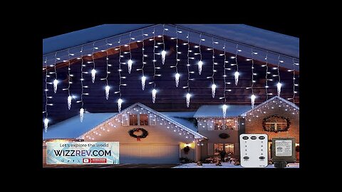 Icicle Lights Outdoor 33 FT 400 LED Christmas Lights with 60 Drops Review