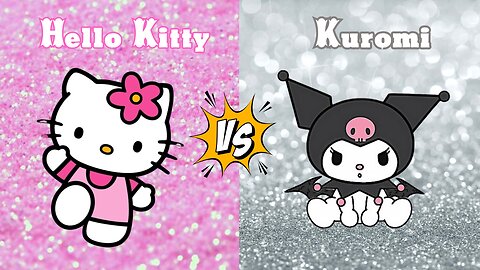 Hello Kitty 🎀 vs Kuromi 🖤 – Who’s Your Favorite? 😍✨