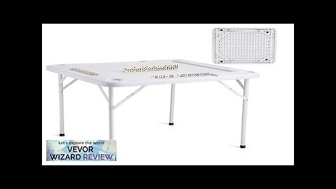 VEVOR Mahjong Table 4 Player Folding Card Table & 4 Cup Holders Review