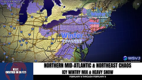 ❄️ Icy Mix & Snowstorm: Mid-Atlantic & NE Weekend! 2/7/25 #shorts #weather