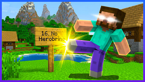 Minecraft Speedrun Gone Wrong Herobrine's Rule Breaking Adventure