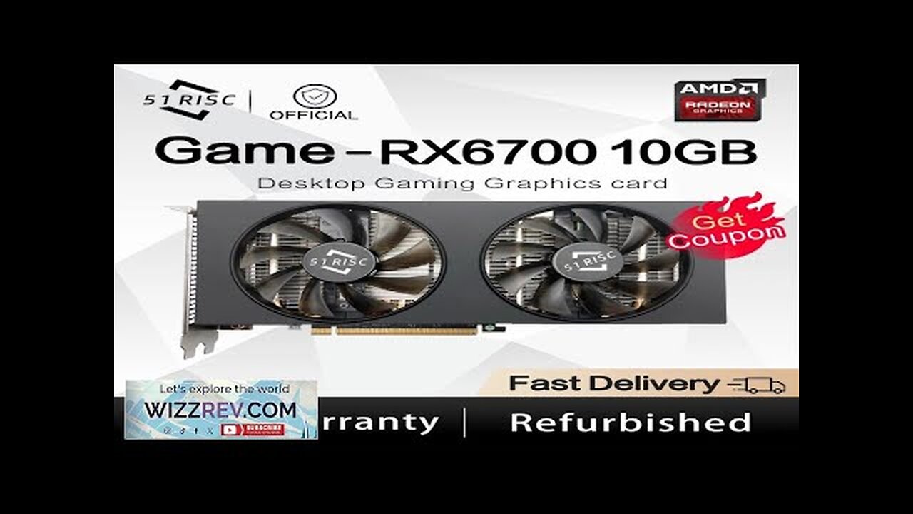 SHELI 51RISC Graphics Card RX6700 10GB GPU 8+6Pin GDDR6 160bit HDMI*1 DP*3 Review