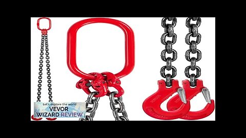 VEVOR 5FT Chain Sling 3/8" x 5' Double Leg with Grab Hooks Review