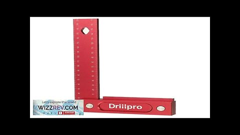 Drillpro 150/200mm Metric Precision Woodworking Square Aluminum Alloy Wide Seat Scribing Review