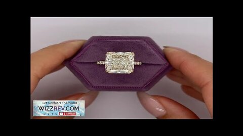 14K yellow Gold Radiant Cut Lab Grown Diamond Engagement Ring 1- 5ct Review