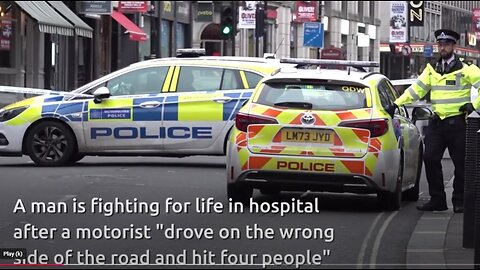 Car ploughs into Shaftesbury Avenue on Christmas Day hitting four people