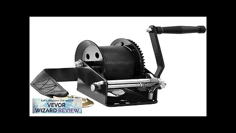 VEVOR Hand Winch 1600 lbs Pulling Capacity Boat Trailer Winch Heavy Duty Review